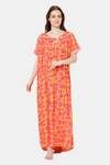 Naidu Hall Cotton Full Length Nightdress - Dark Pink — thumbnail 1